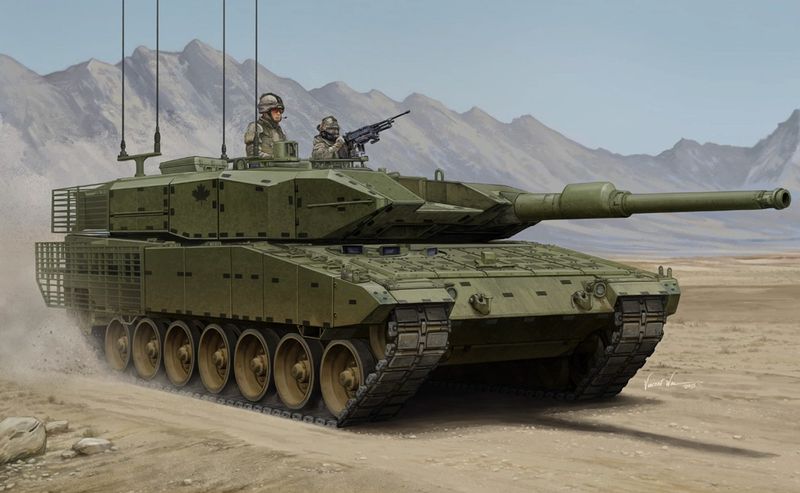малюнок танку Leopard 2